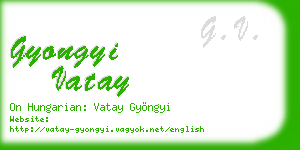 gyongyi vatay business card
